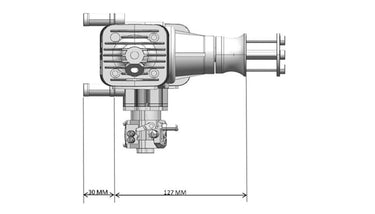 CNC DLA64 64CC Twin Gas Engine withUAVMODEL